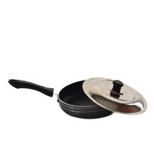 220 mm Non Stick Fry Pan With Stainless Steel Lid And Free Wooden Spatula/Rubber Scrubber