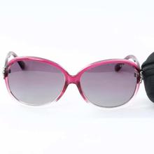 SP 8425 Polarized Light Black Gradient Designer Print Pink Frame Oval Shape Sunglasses