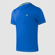 Wildcraft Blue Melange Basic Crew T-Shirt For Men