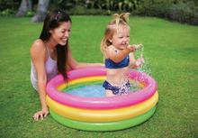 INTEX Rainbow Multicolour Swimming Water Pool For Kids