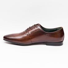 Kapadaa: Gallant Gears Coffee Leather Lace Up Formal Shoes For Men – (MJDP30-2)