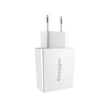 Essager Dual USB Charger 5V 2.4A Fast Charging Travel Wall Charger For iPhone XS Samsung Xiaomi EU Adapter Mobile Phone Charger