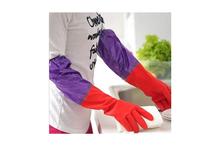 Long Rubber Dishwashing Cleaning Household Latex Gloves (3 Set)
