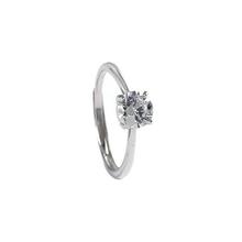 Zircon jewelry_Wan Ying jewelry four-prong diamond ring s925