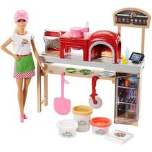 Barbie Multicolored Pizza Chef Doll And Play Set - FHR09