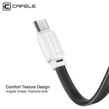 Cafele Micro USB Cable for Redmi 4X Flat Cable USB Micro USB 50cm 120cm Super Durable TPE Fast Sync Charging Cable