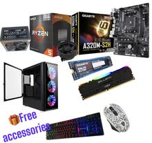 Budget Gaming PC With Ryzen 5 5600G, 700 Watt 80+ PSU, 8 Gb RGB Crucial Ballistix 3200Mhz RAM