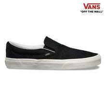 Vans Black Vn0003Z4Iny Classic Slip-On Braided Suede Casual Shoes For Men- 6122