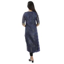 Blue Double Layer Long Kurti