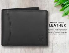 WildHorn Nepal Men's RFID Protected Leather Wallet (Pitch Black) WH 1173