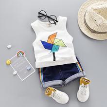 Baby Summer Clothes Set Cotton Vest Two-piece 2019 New Boy