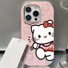 Pochacco Phone Cases Compatible for IPhone 7Plus 15 11 XR 13 11 12 14 15 Pro Max 7 8 Plus XS Max Bow Hello Kitty Shockproof Soft Tpu Case