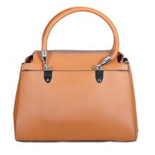 Beautiful Light Brown PU Leather Top Handle Fashion Bag For Women