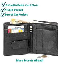 Orkee Artificial Leather RFID Protected Black Men's Wallet