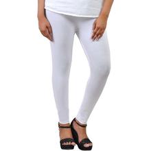 Comfort Women's Cotton Ankle Length Leggings Free Size- White