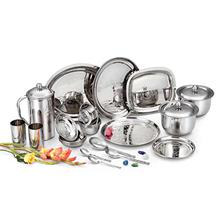 Devidayal Marvel silver dinner set 52 pcs