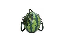 Green PU Leather Cross Body Watermelon Shape Bag