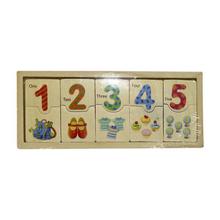 Wooden Numbering Domino Educational Material For Kids