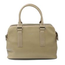 David Jones Beige Solid Synthetic Hand Bag For Women - CM3725