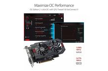 ASUS ROG-STRIX-RX560-O4G-GAMING  [ATI RX 560 - DDR5 4 GB, OC, Dual Fan, 1336 Mhz] Graphics Card