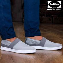 Caliber Shoes Grey Casual Slip on Shoes For Men - (705)