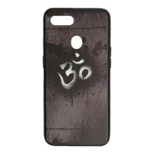 Black/Grey Om Printed Mobile Back Cover For Oppo F9 Pro