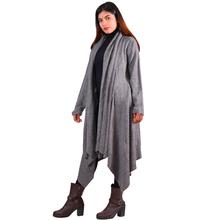 Paislei grey shrug with high low asymetrical style for women-MG-GK2227