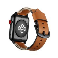 JINYA Style Leather Band For Apple Watch 42MM / 44MM Brown