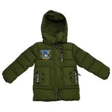 Green Donald Printed Jacket For Boys
