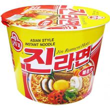 Ottogi Jin Ramen (Hot) Asian Style Instant Noodle Big Bowl,110gm