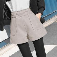 CHINA SALE-   High-waist woolen shorts autumn and winter