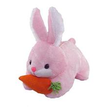 Tickles Pink Rabbit With Carrot Stuffed Soft Plush Toy 26 Cm