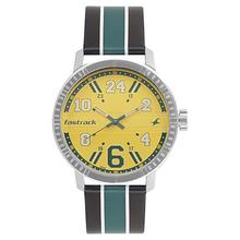 Fastrack Varsity Yellow Dial Analog Watch For Men - 3178SL02