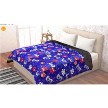 Blue printed Super Soft Double bed fleece blanket