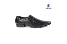 Shikhar Shoes Pointy Toed Leather Formal Shoes For Men (2901)- Black