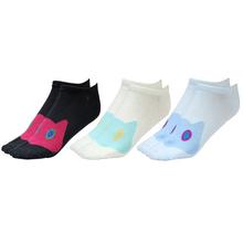 Happy Feet Pack of 6 Pairs of Cat Eye Loafer Socks for Ladies (2007)