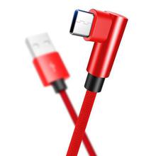 ROCK L Shape USB Type C Cable 2A USB C Fast Charger Data Sync Charging