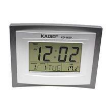 KADIO Grey Digital Table & Wall Clock (KD-1830)