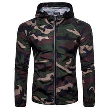 Men Camouflage Jackets Autumn Casual Hoodie Thin Military