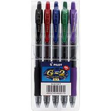 Pilot Gel Pens Set 0.7 mm BL-G2-7-S5