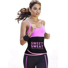 Sweet Sweat Waist Trimmer Hot Waist Shaper Belt Black And Pink Color Free Size