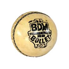 BDM Bullet 303 Leather Cricket Ball (2 Piece Set) - White