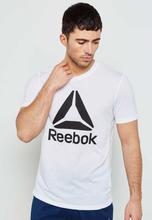 Reebok White Workout Ready Logo T-Shirt For Men - CE3843