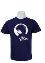 Wosa - Bob Dylan Navy Blue Print Half Sleeve Tshirt for Men