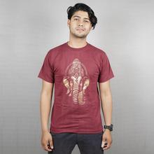 Men's Golden Ganesh Printed T-shirt