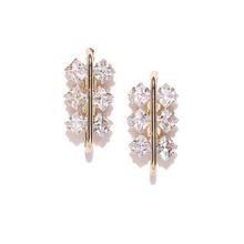 PRITA Gold-Plated Contemporary Drop Earrings