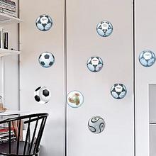 World Soccer Balls Icons In Realistic Style Wall Sticker