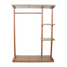 Sunrise Furniture Seesau Wood Cloth Hanger With Shelf - Light Walnut