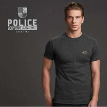 Police F545 Bodysize Round Neck Cotton T-Shirt - Grey