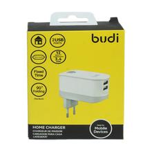 Budi M8J030E 2-USB Port Home Charger With Fixed Timer - White